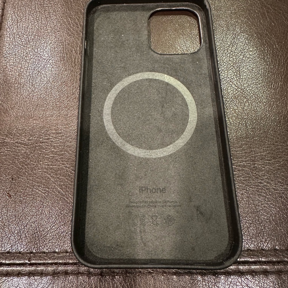 iPhone 12 Pro Max black leather
